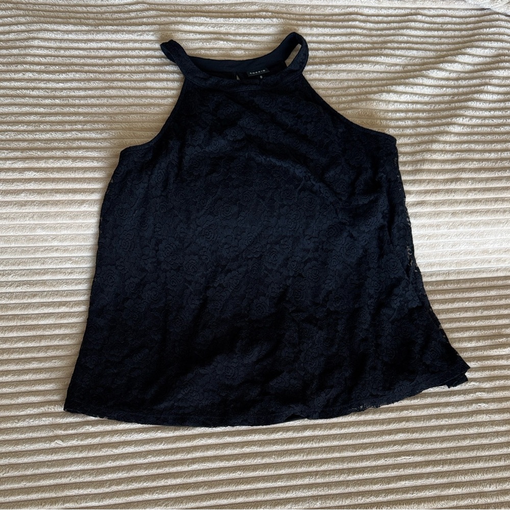 Torrid Black Lace Tank Top